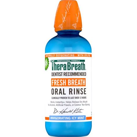 therabreath fresh breath oral rinse invigorating icy mint