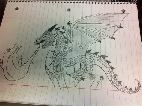 Dragon Breathing Fire Drawing By Thedragoninthenight On Deviantart