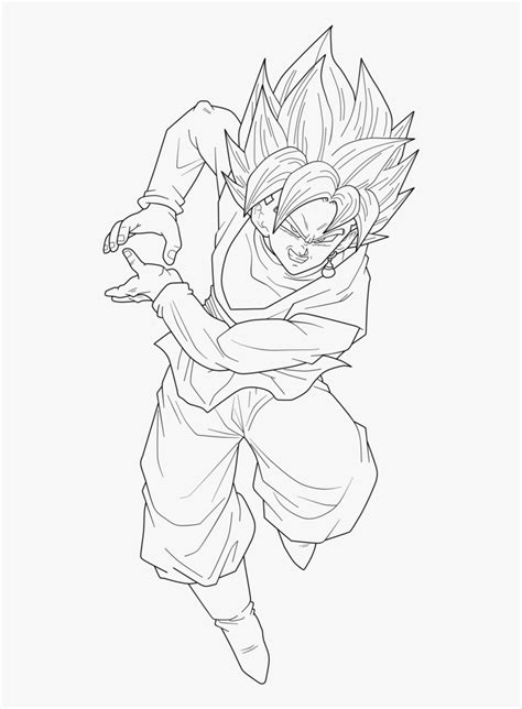 Goku Black Para Colorear Second Part Of Goku Black Reader X Female Goku