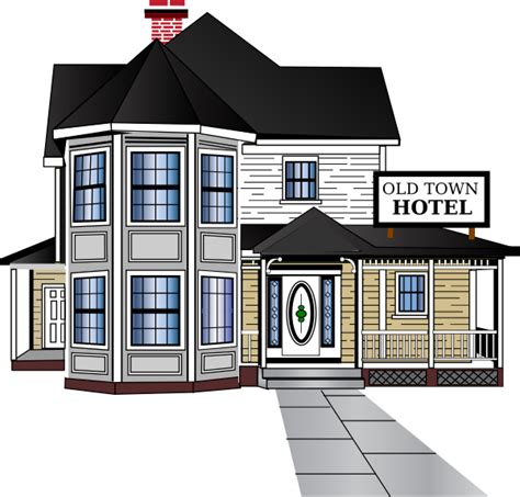 Old Town Hotel Clip Art at Clker.com - vector clip art online, royalty png image