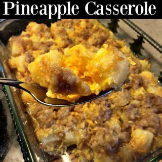 Grease a medium casserole dish with butter. Paula Deen Pineapple Casserole | Recipe | Pineapple ...