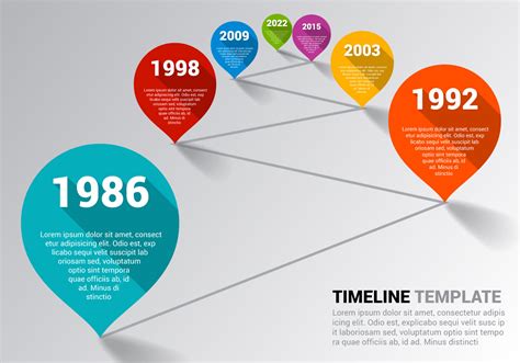 A microsoft timeline template can help. Free Timeline Template Vector - Download Free Vector Art ...