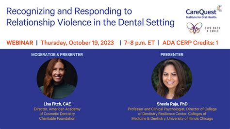 Recognizing And Responding To Relationship Violence In The Dental Setting Carequest Institute
