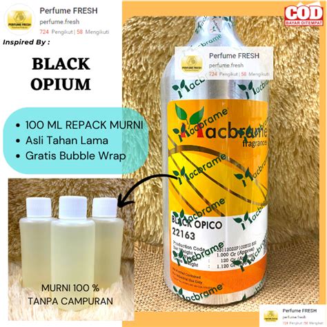 Jual Bibit Parfum BLACK OPIUM 100 ML Repack Murni Macbrame Biang