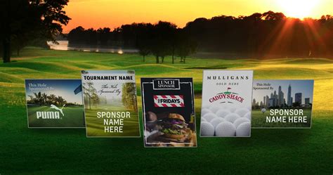 Golf Sponsor Signage And Golf Tournament Signage American Hole N One