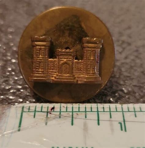 Us Army Corps Of Engineers Castle Lapel Pin Usa Military Uniform Pin