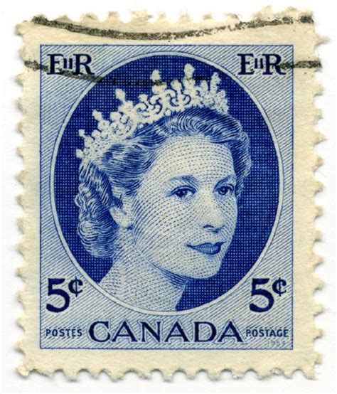 stamp canada 1954 5c qe2 postage stamp art vintage stamps postage stamp collecting