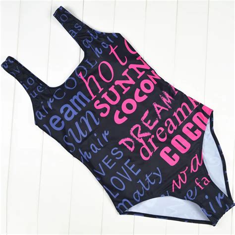 swimwear female sexy letter monokini one piece swimsuits women 2019 swimming bathing suit for