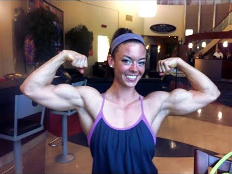 Female Bodybuilder Bicep Flex And Workout Compilation Youtube