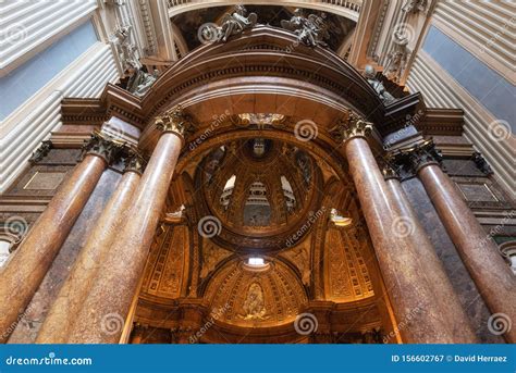 Zaragoza Spain August 15 2019 Interior Of Basilica Cathedral Of