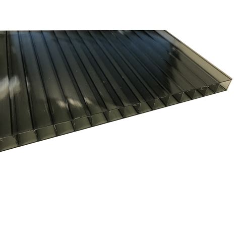 Suntuf 10mm X 70m Grey Sunlite Twinwall Solar Polycarb Roofing