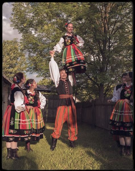 Folk Costumes From Łowicz Central Poland Polish Folk Costumes