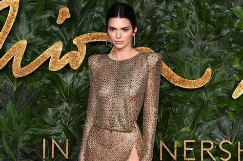 Kendall Jenner Bares All In Racy See Through Dress At Top Fashion Awards Bash Daily Record