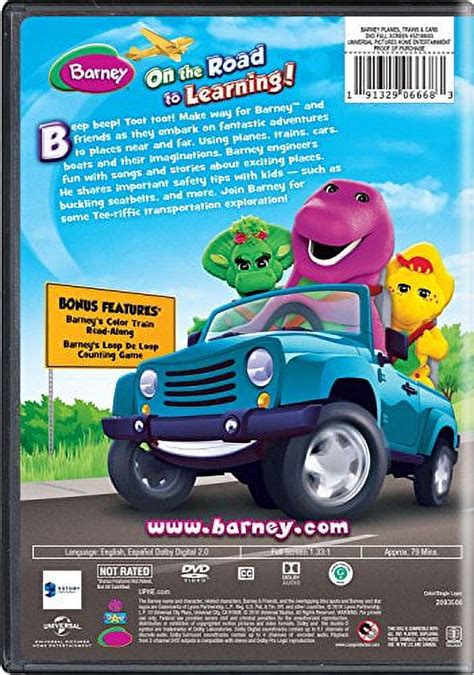 Barney Planes Trains And Cars Dvd