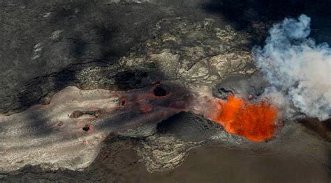 Letzter Vulkanausbruch Island White Island Neuseelands Letzte Aktive Vulkaninsel Glühende