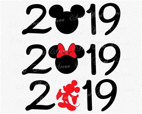 Disney 2019 Svg Vector And Clipart T Shirt And Diy Design Etsy