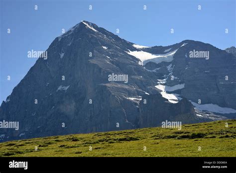 The Eiger Kleine Scheidegg Mountain Pass Between Eiger And Stock