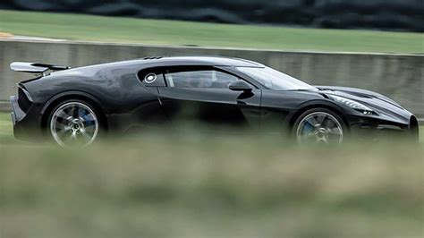 Bugatti Shows The Stunning La Voiture Noire During Track Test