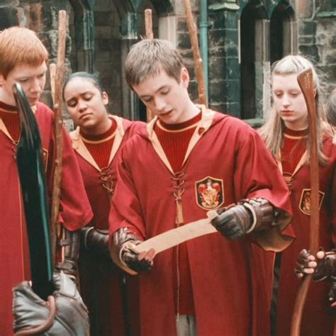 Gryffindor Quidditch Team ࿔ Gryffindor Oliver Wood Quidditch