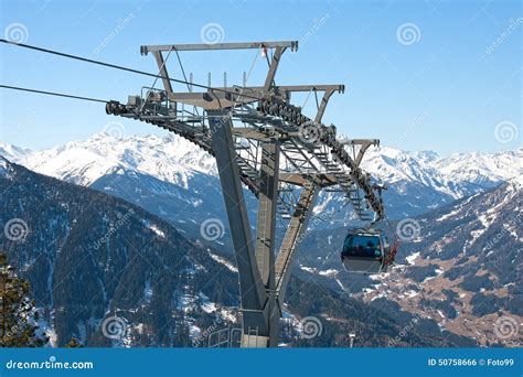 Enclosed Ski Gondola Stock Photography 8559620