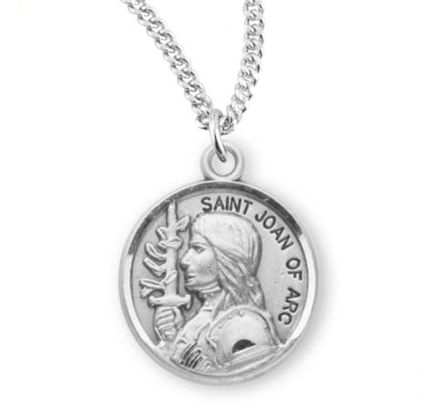 Saint Joan Of Arc Sterling Silver Patron Saint Medal Prospect Hill Co