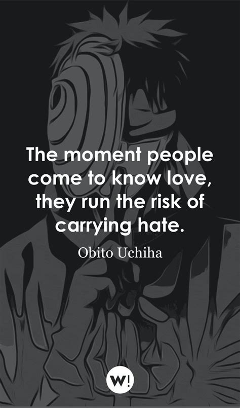 63 Best Obito Uchiha Quotes From Naruto About Life Love And Hate