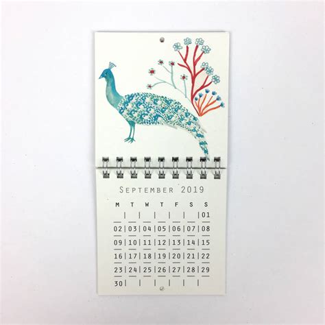 2019 Mini Animal Wall Calendar By Prism Of Starlings
