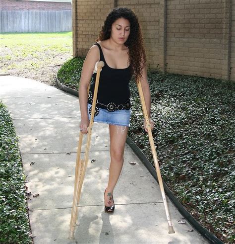 Sak Amputee Women With Wooden Crutches A Gallery On Flickr