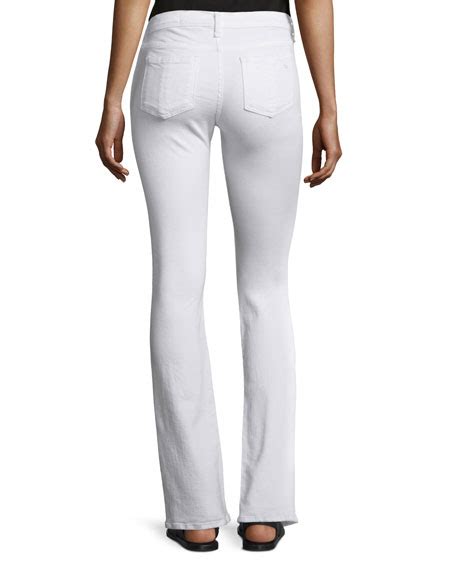 Rag And Bonejean Low Rise Boot Cut Jeans Bright White Neiman Marcus