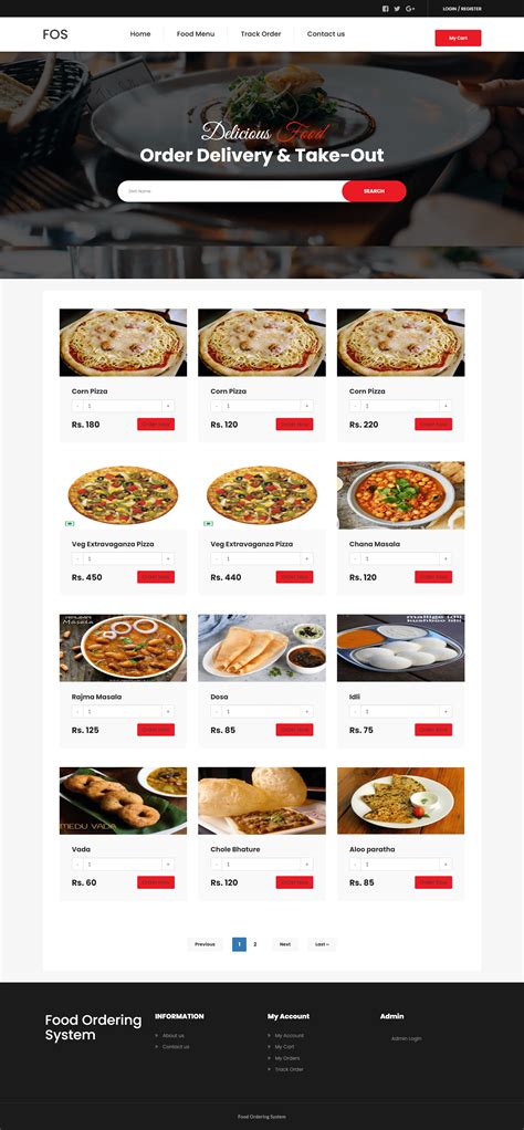 Online Food Ordering System Project Php And Mysql Download Phpgurukul