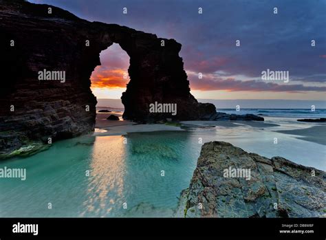 The Cathedrals Beachlugogaliciaspain Stock Photo Alamy