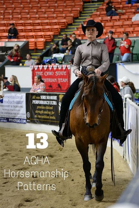 13 Aqha Horsemanship Patterns For You To Practice