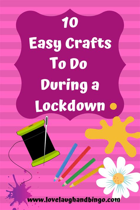 10 crafts to do during lockdown