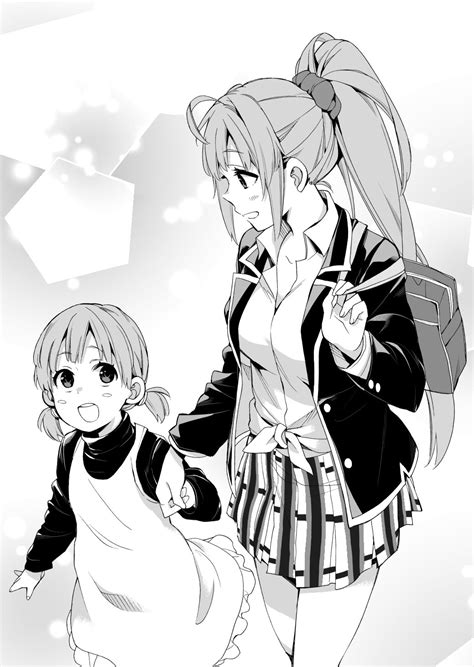 Kawasaki Saki Saki Kawasaki Monochrome Anime Oregairu Yahari Ore No Seishun Love Come