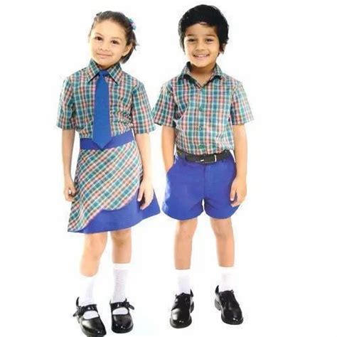 Summer Cotton Kids Pre School Uniform Size 22 40 Inch At Rs 390set