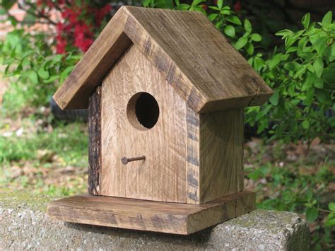 Bird House Rustic Bird House Repurposed Wooden Bird By Rustastic
