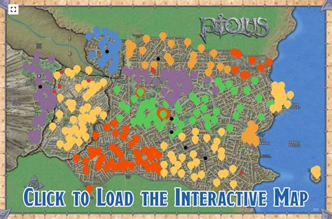 Ptolus Map Interactive With Location Pins City By The Spire