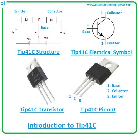 Tip Transistor Pinout Features Equivalent And Datasheet Electrical