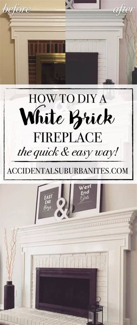 30 Stunning White Brick Fireplace Ideas Part 1 Painted Fireplace
