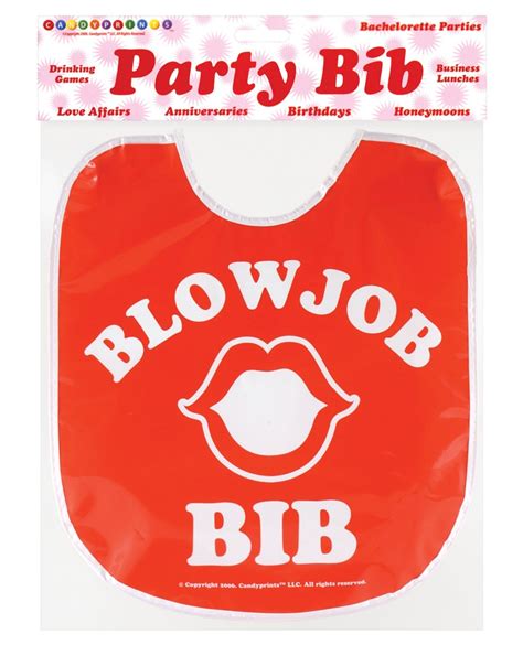 Blow Job Party Bib By Candyprints Llc Cupids Lingerie