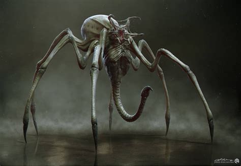 Unused Predator Spider Creature Concept From The Predator 2018 Is