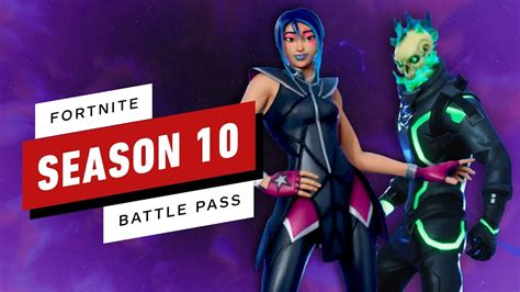 All Fortnite Season 10 Battle Pass Items Skins Outfits Emotes Youtube