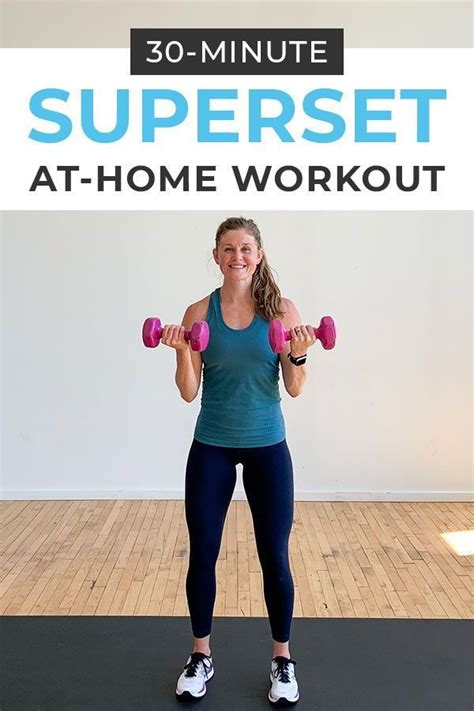 30 Minute Dumbbell Hiit Workout 8 Hiit Exercises Nourish Move Love