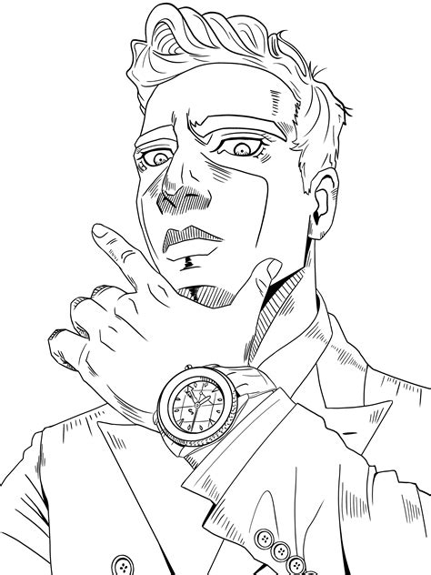 Connor Jojo Lineart By Argith On Deviantart