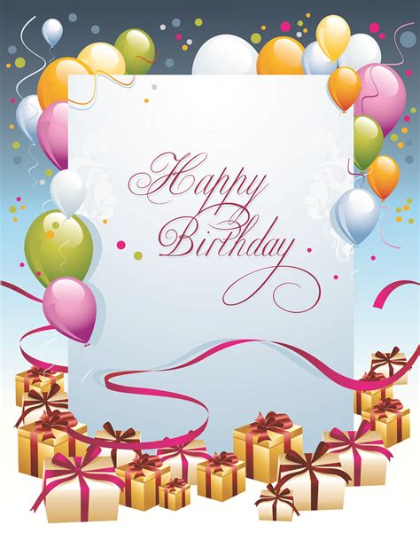 Happy Birthday Card Designs Clipart Best