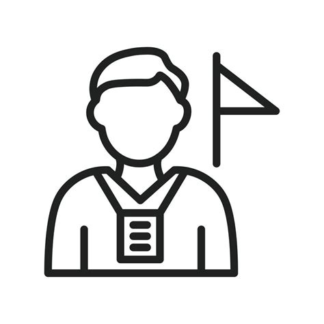 Tour Guide Line Icon 7230224 Vector Art At Vecteezy