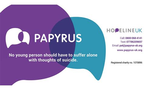 Donna Maidment Is Fundraising For Papyrus Prevention Of Young Suicide