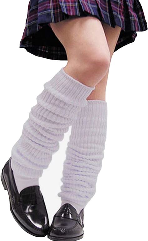 Awocan Loose Socks Japanese Style Student Girls Socks White Lolita Leg