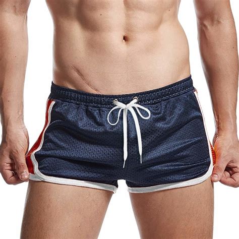 Aimpact Mens Gym Shorts 70s 80s Retro Workout Running Bodybuilding