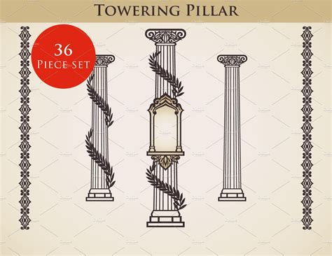 Towering Pillar | Illustrations ~ Creative Market